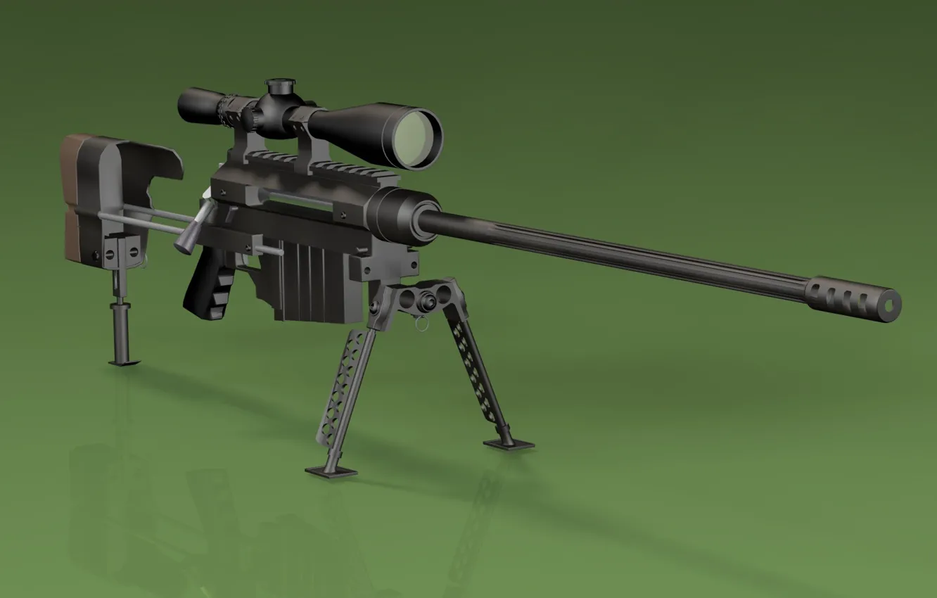 Фото обои green, gun, weapon, sniper, rifle, .50, M96 Windrunner M96, Windrunner M96 Sniper Rifle