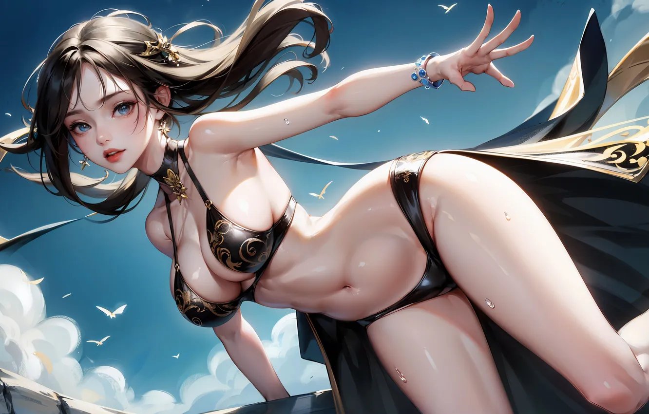 Фото обои girl, sexy, ai art