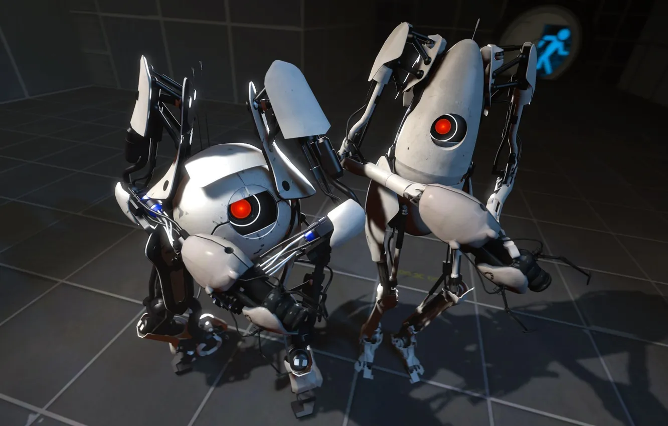 Фото обои роботы, портал, portal