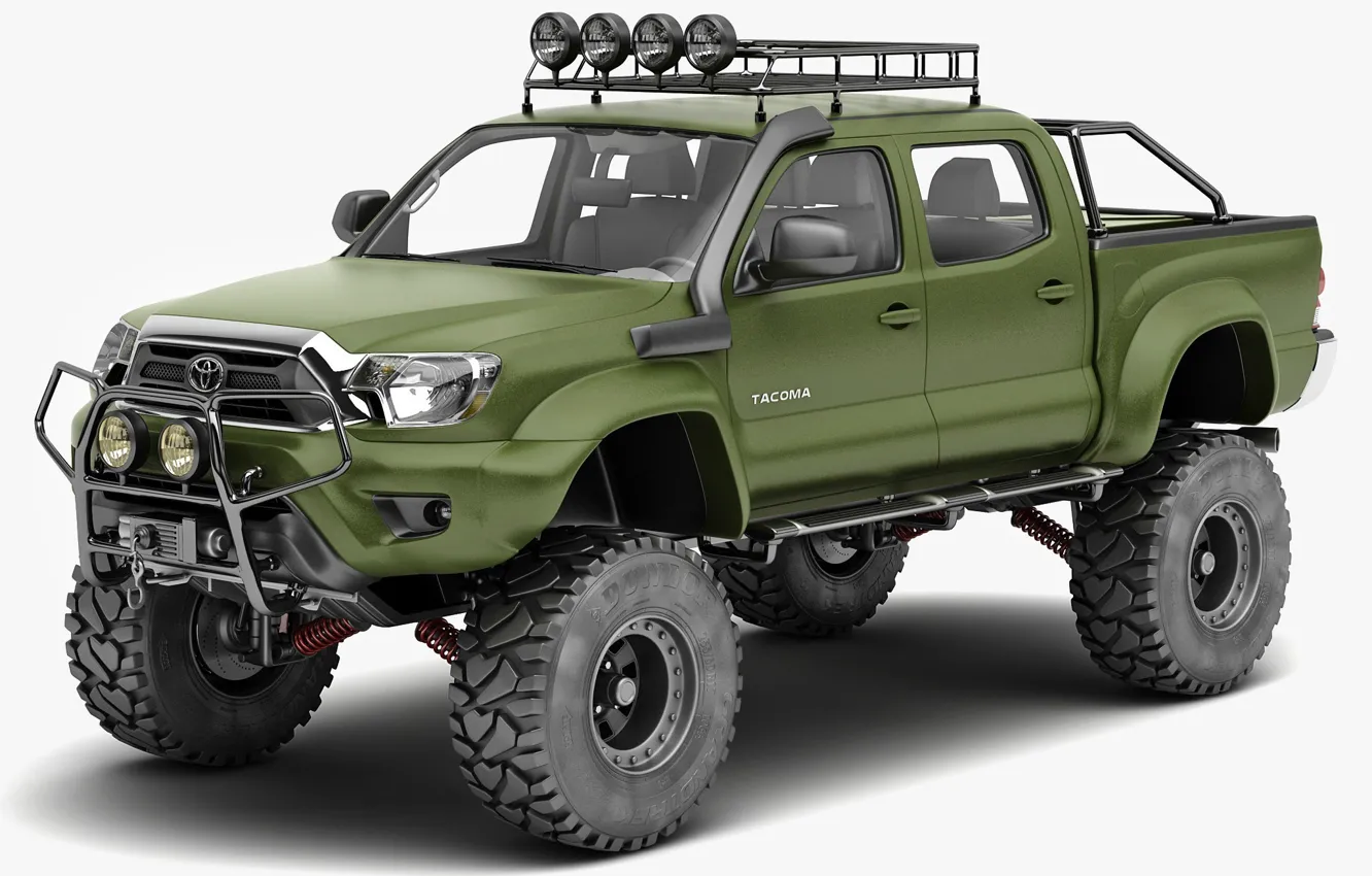 Фото обои Green, 4x4, Special Edition, PickUp, Toyota Tacoma