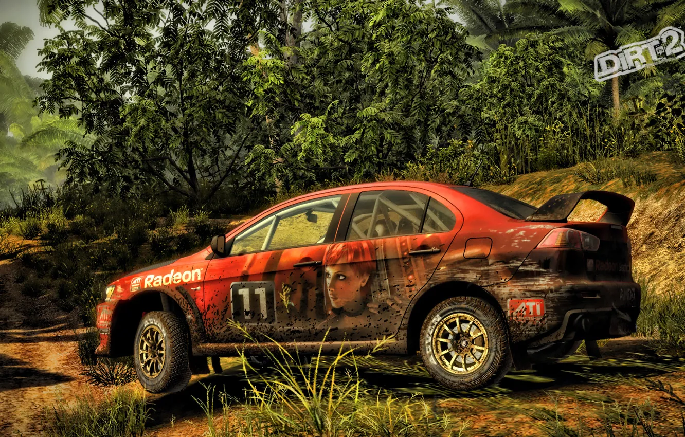 Фото обои гонка, грязь, джунгли, dirt2