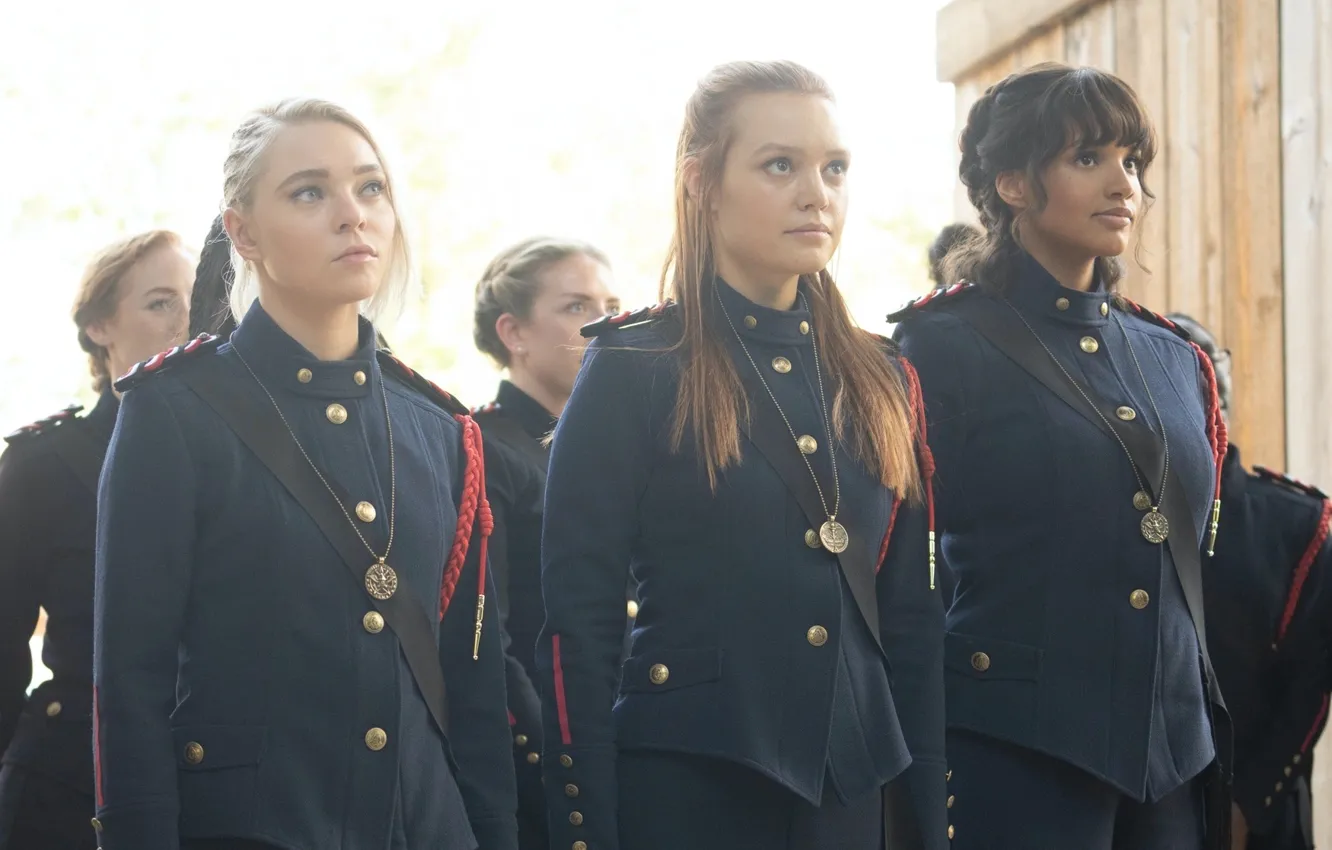Фото обои Солдаты, Ведьмы, Жетоны, Abigail Bellweather, Motherland: Fort Salem, Родина: Форт Салем, Raelle Collar, Jessica Sutton