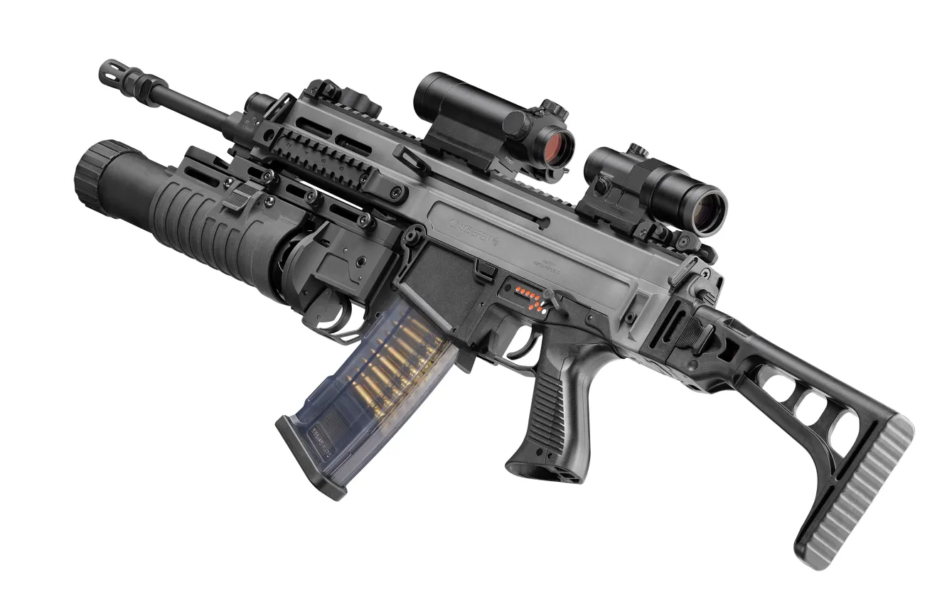 Фото обои gun, weapon, grenade launcher, cz 805 bren A2