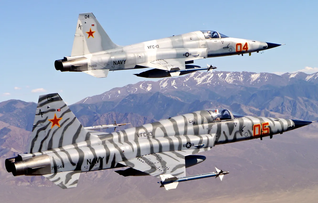 Фото обои истребитель, многоцелевой, «Фридом Файтер», «Тайгер» II, Нортроп F-5