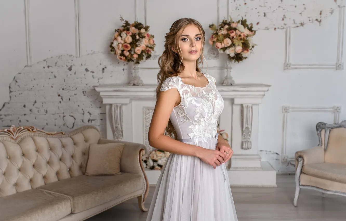 Фото обои девушка, платье, красавица, невеста, Игорь Кондуков