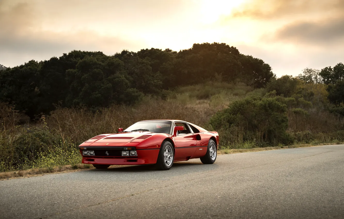 Фото обои Ferrari, Red, GTO, 288