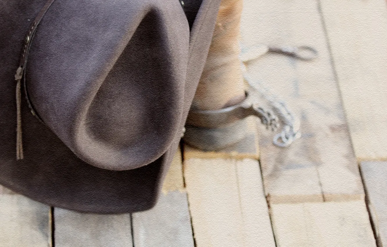 Фото обои Hat, cowboy, boards