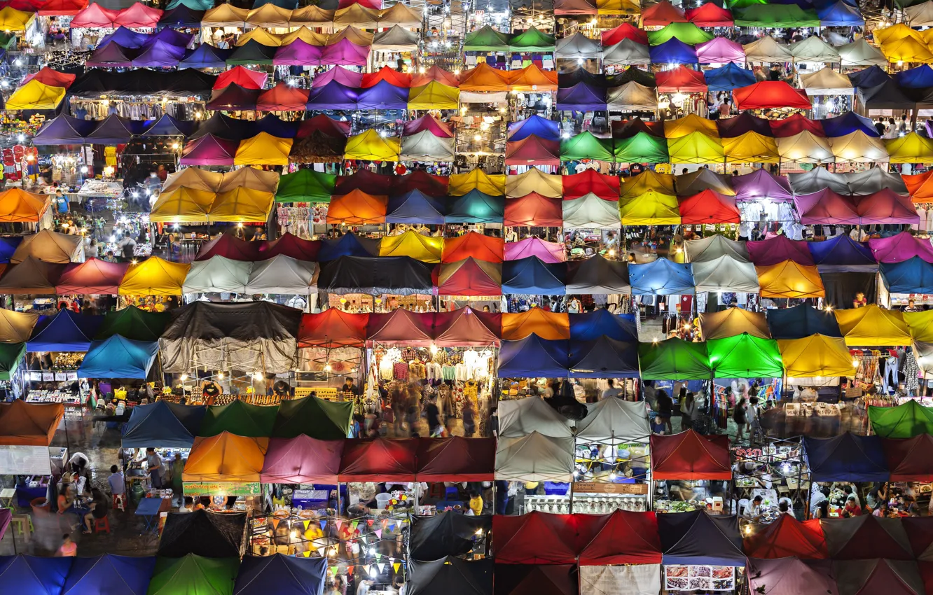 Фото обои рынок, палатки, market, tents, Prasad Ambati