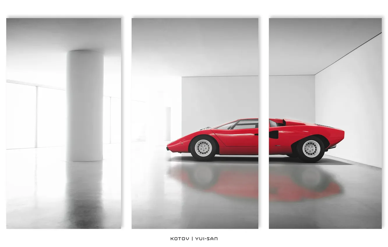 Фото обои Lamborghini, Countach, Sport, Gran Turismo