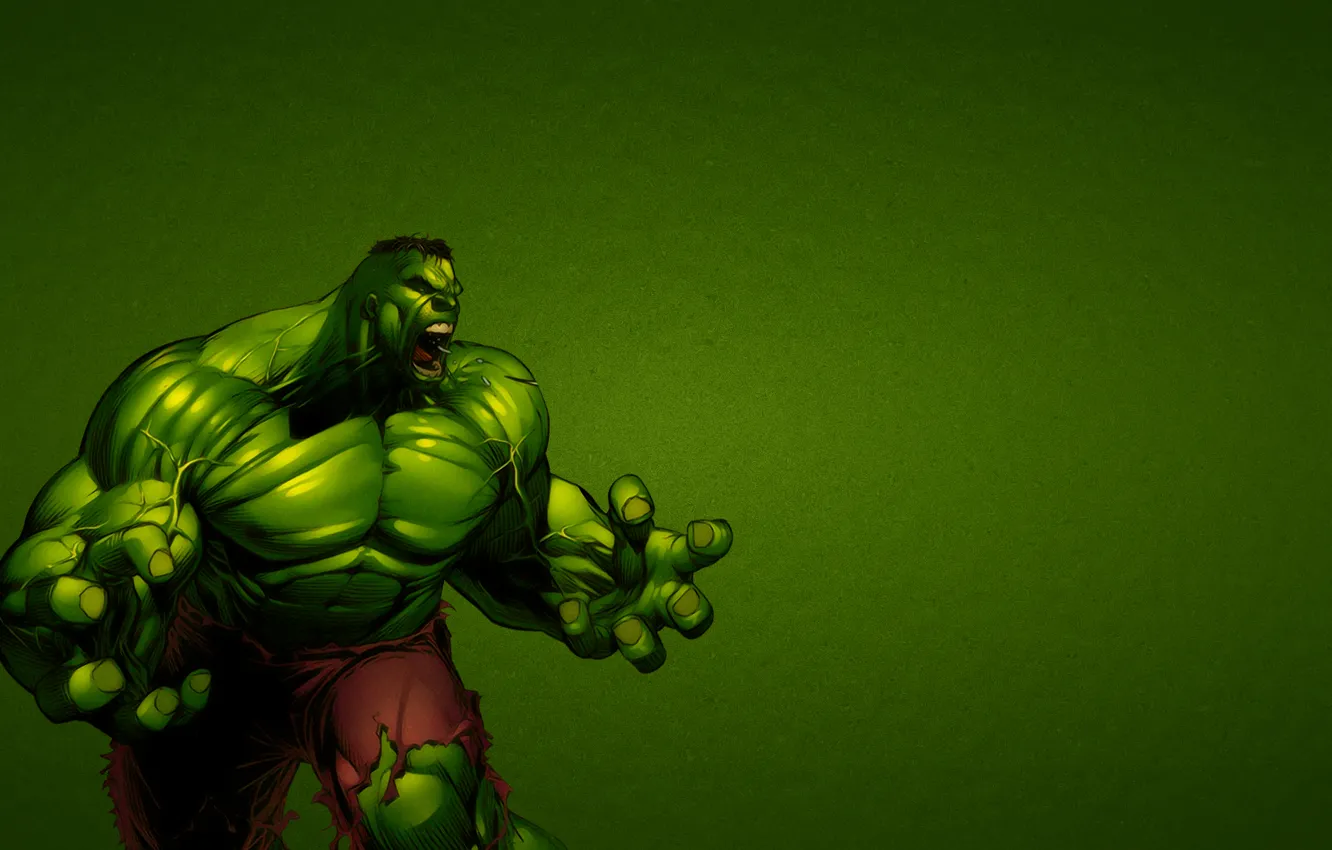 Фото обои зеленый, фантастика, ярость, халк, marvel, hulk