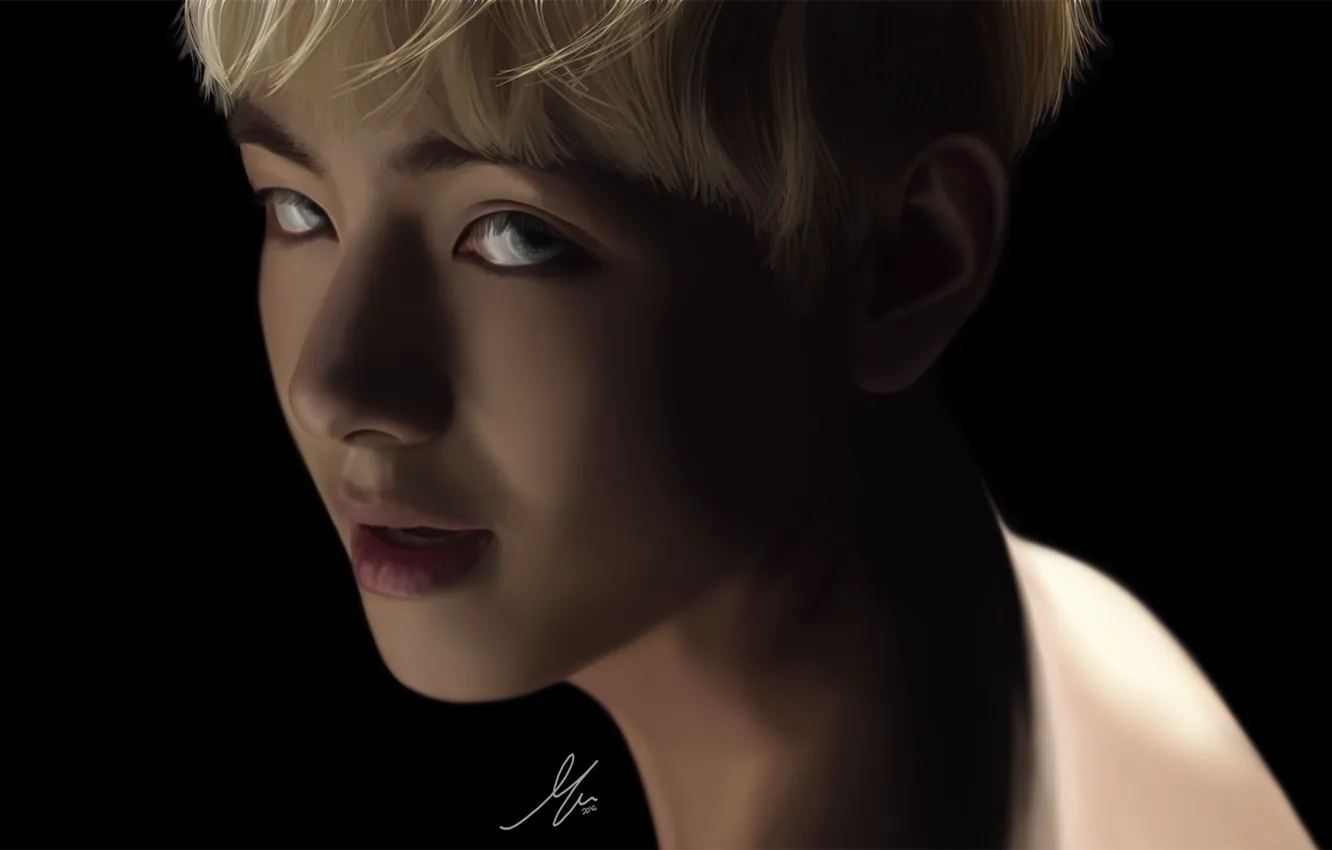 Фото обои BTS, BangTan Boys, by G-A-B-J-O-O-N, Kim Tae Hyung, Bulletproof Boy Scouts, V