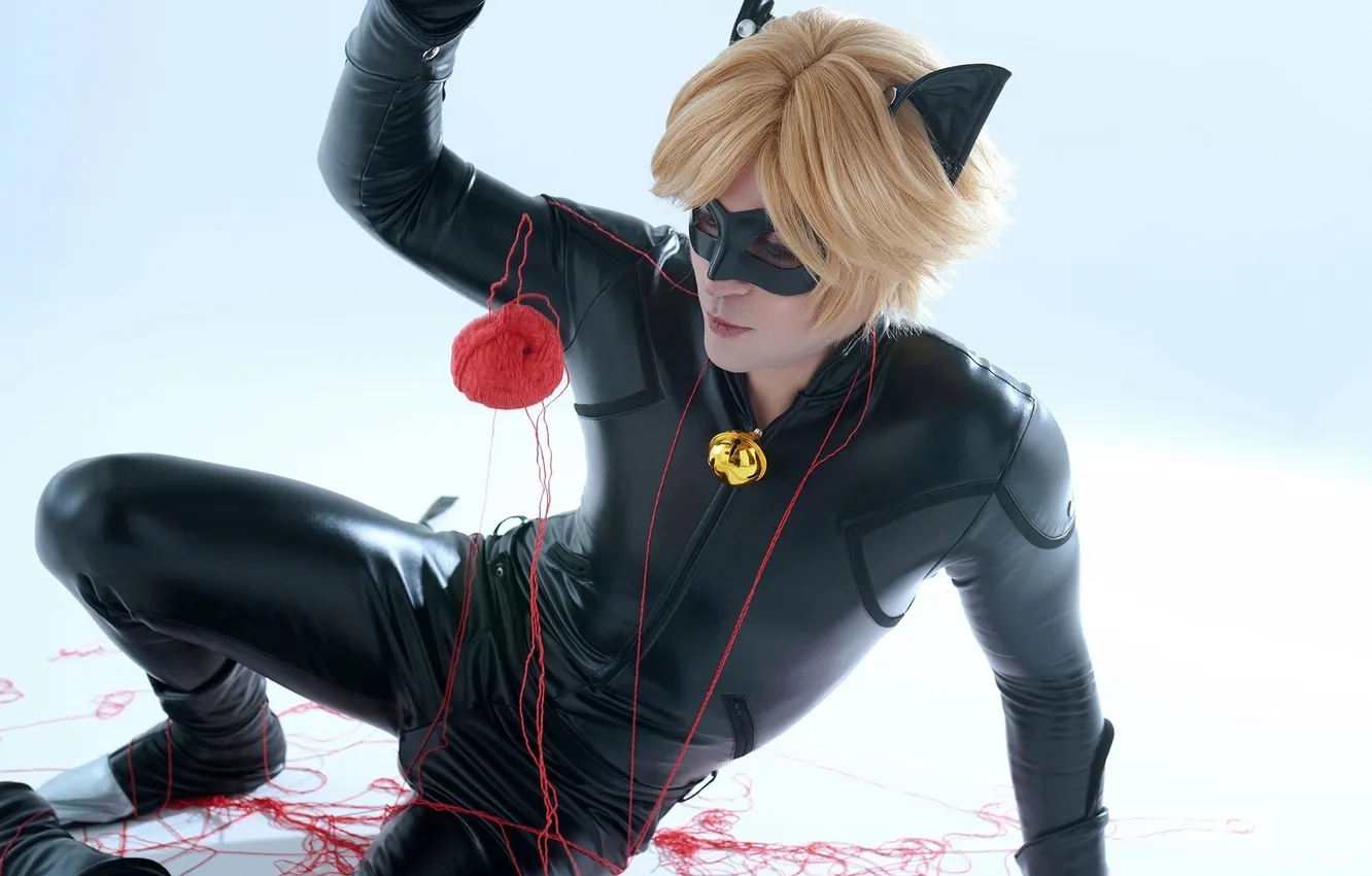Фото обои парень, косплей, cosplay, Леди Баг, Грейсон, GraysonFin cosplay, GraysonFin, Кот Нуар