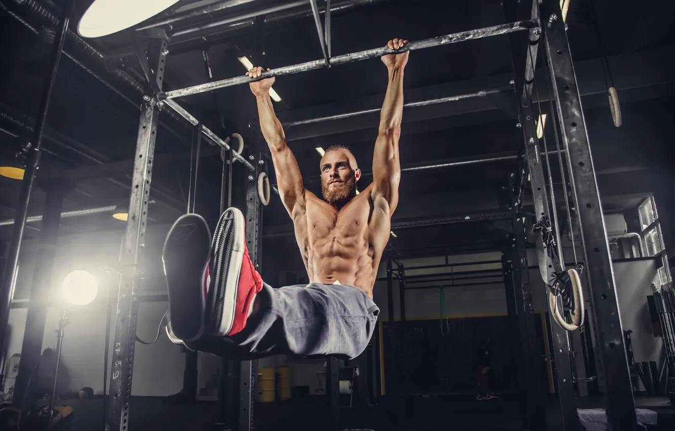 Фото обои muscle, мышцы, тренировка, атлет, турник, воркаут, workout, gym