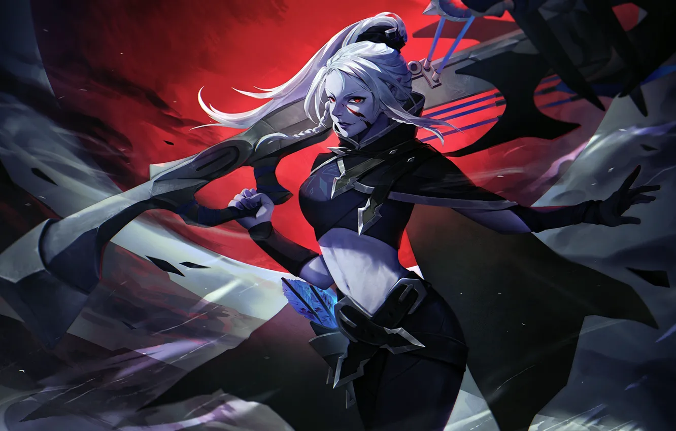 Фото обои art, dota 2, drow ranger