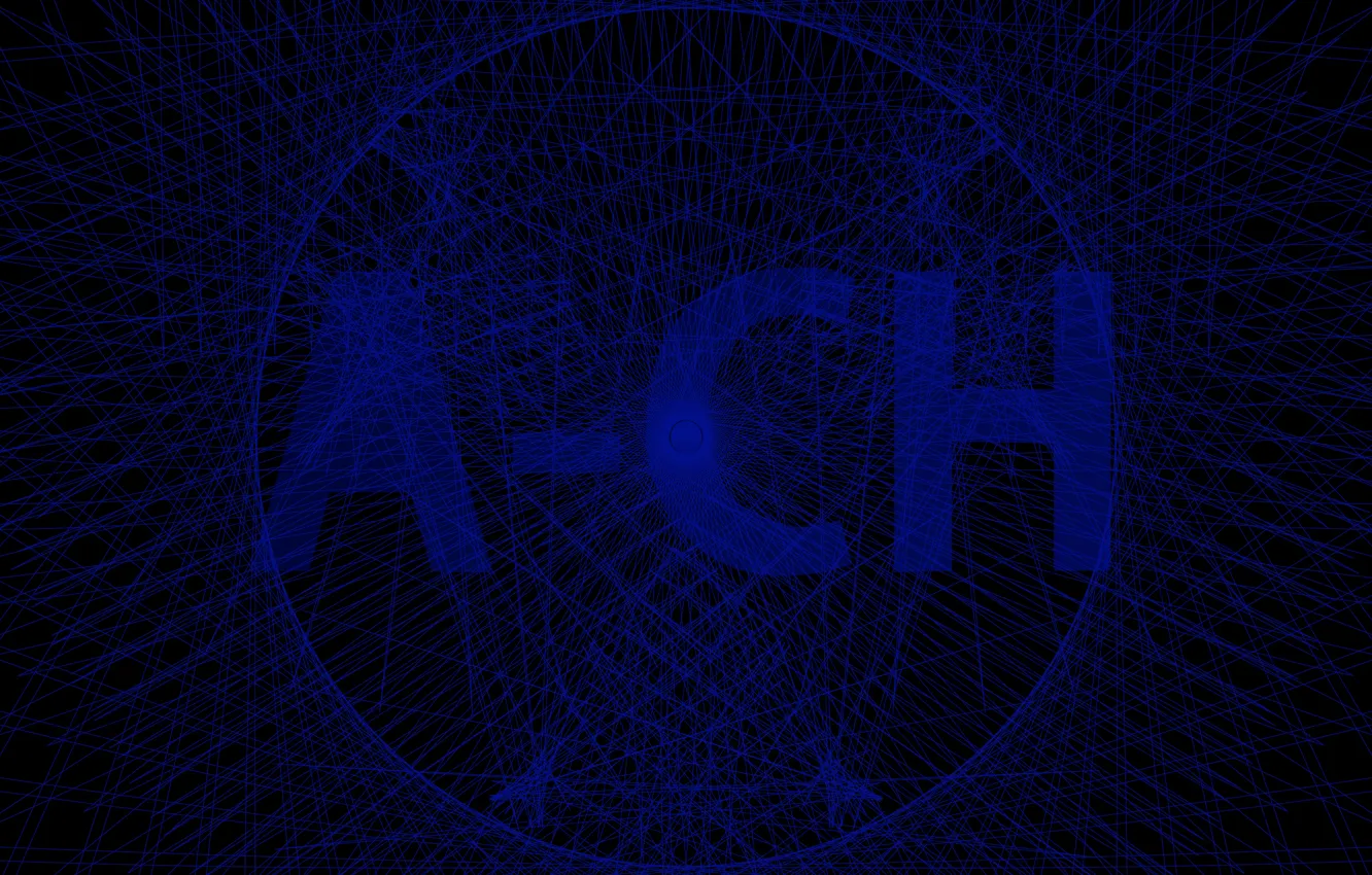 Фото обои синий, сеть, лого, ACH