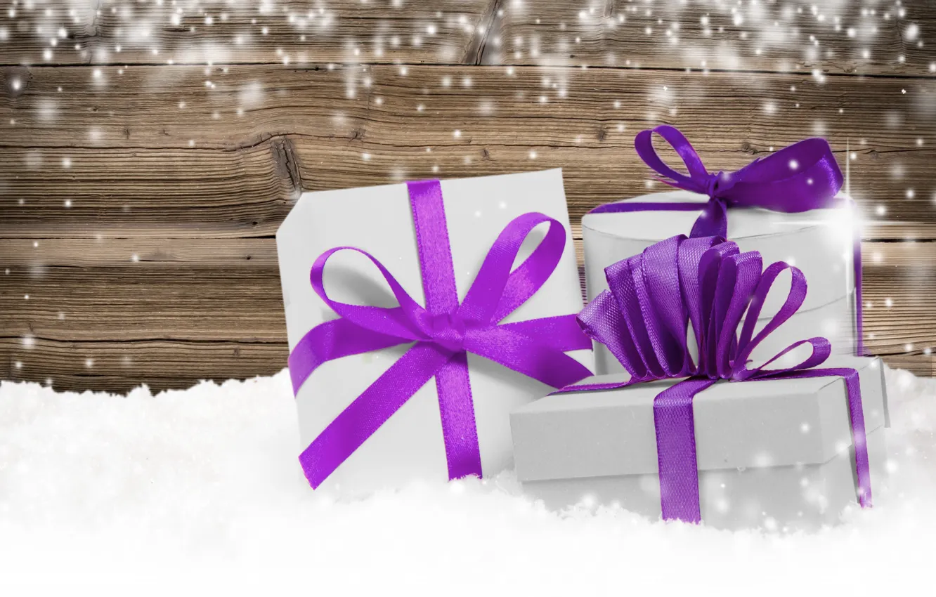 Фото обои снег, украшения, Новый Год, Рождество, подарки, Christmas, Xmas, decoration