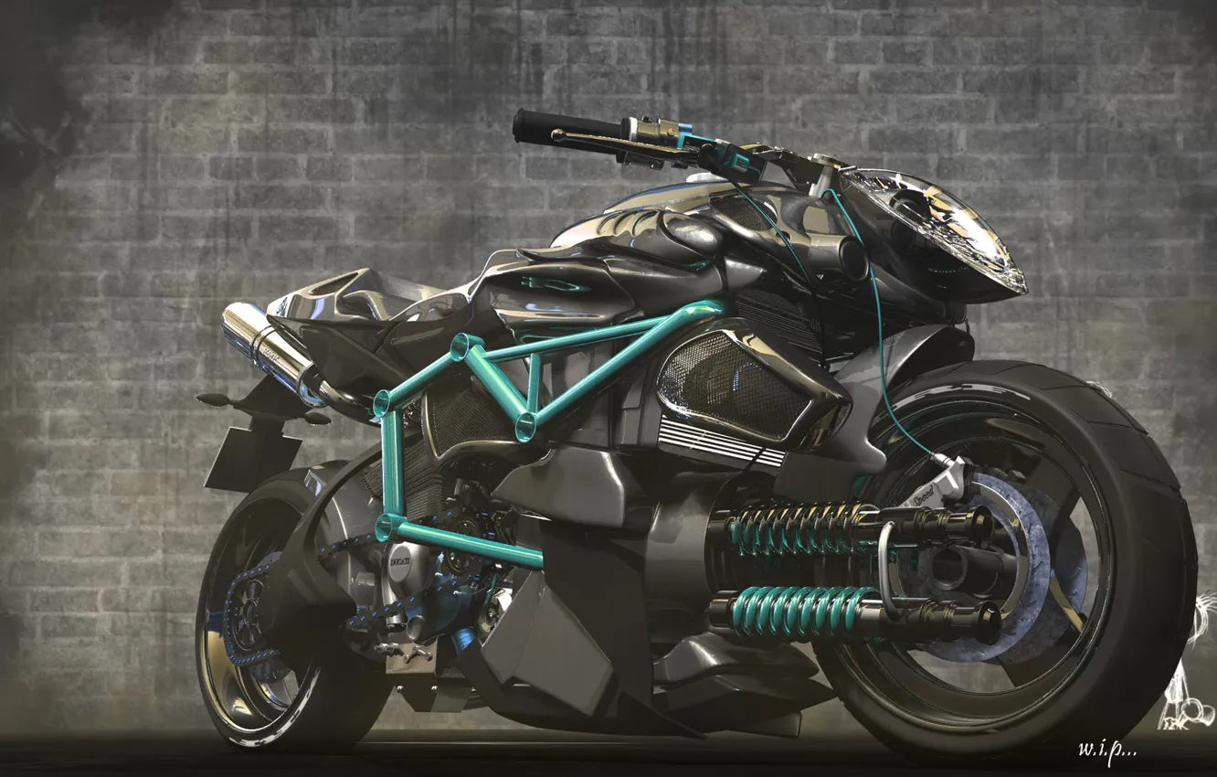 Фото обои мотоцикл, Concept bike, unstoppable shaurya
