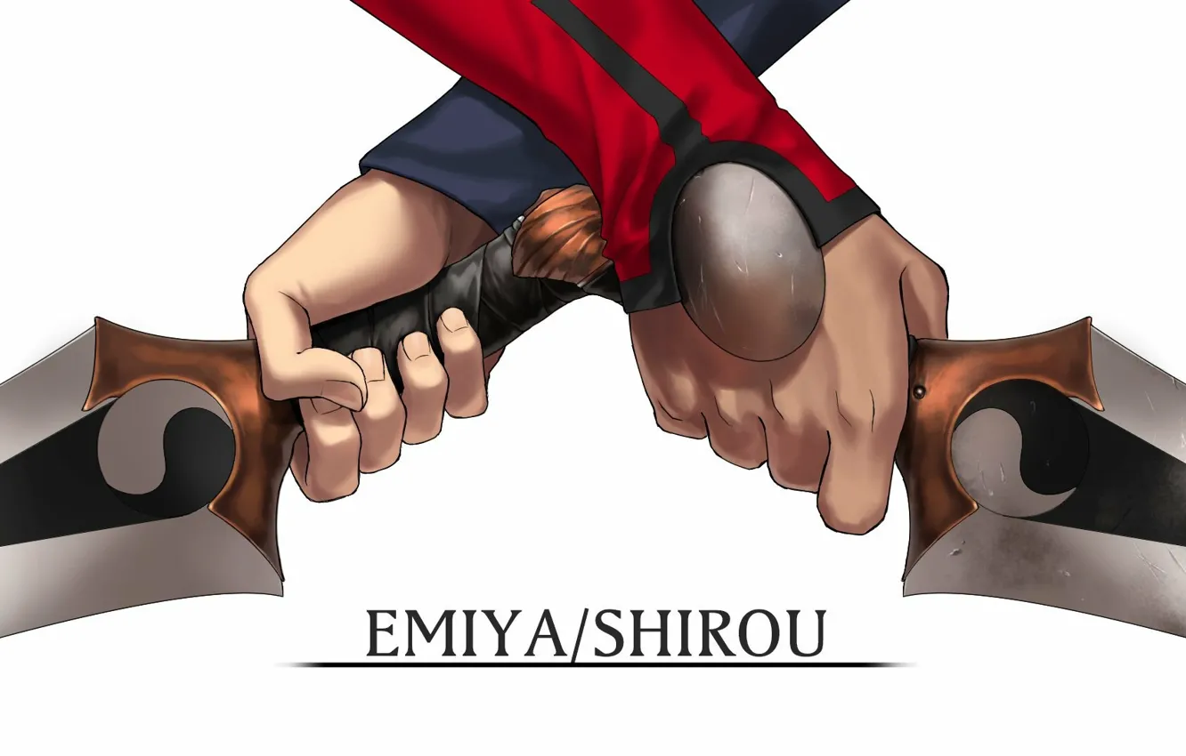 Фото обои руки, Эмия Широ, Судьба ночь схватки, Fate / Stay Night