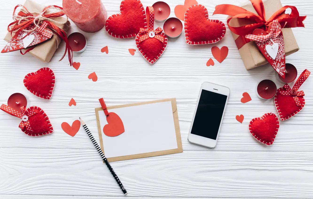 Фото обои любовь, подарок, сердце, сердечки, red, love, heart, wood
