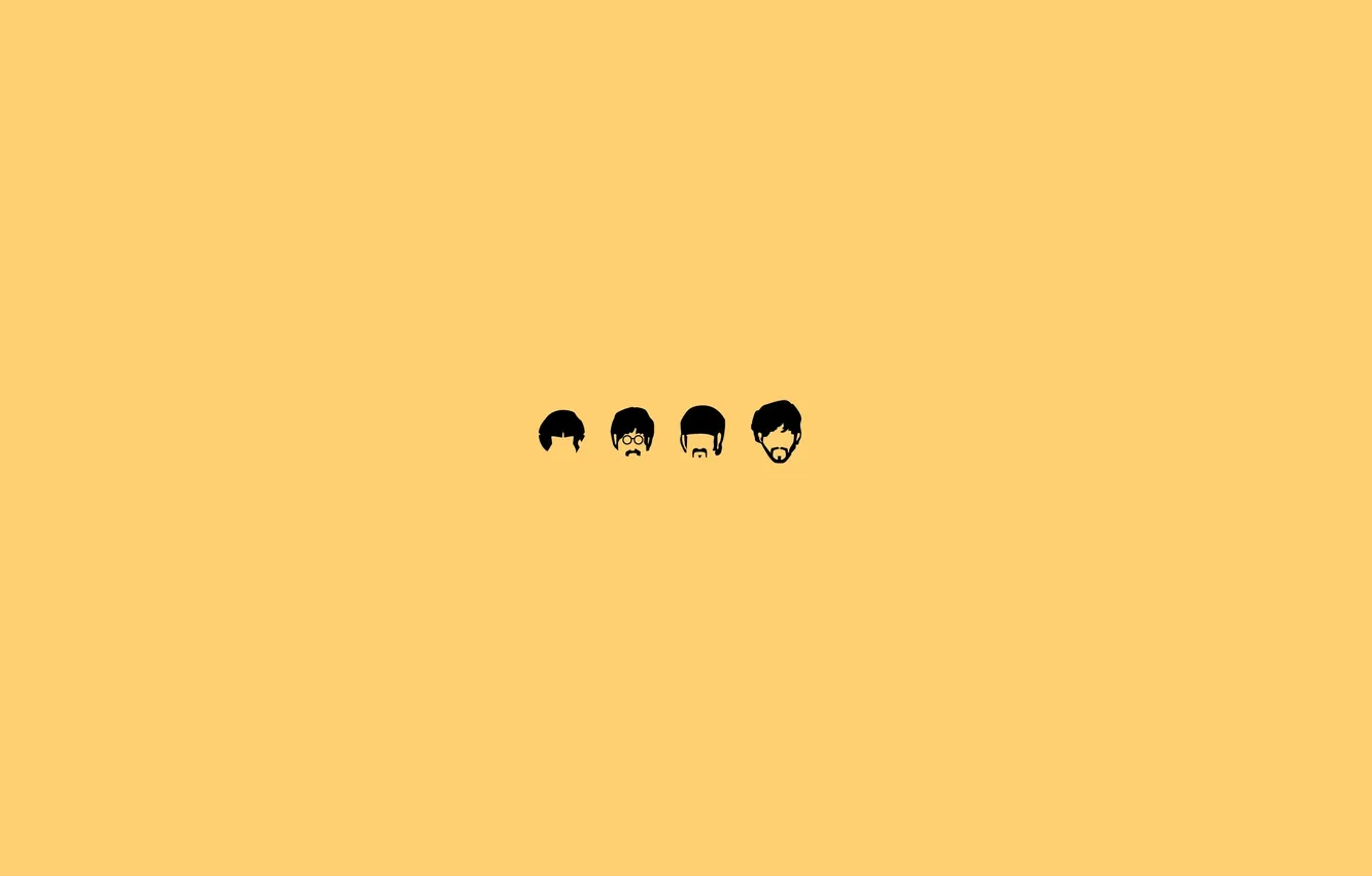 Фото обои минимализм, группа, The Beatles