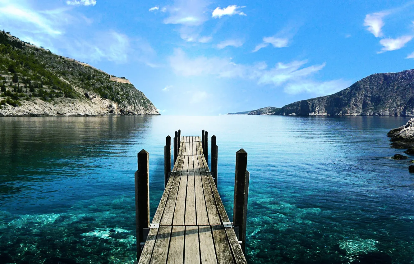 Фото обои sea, sand, kopru