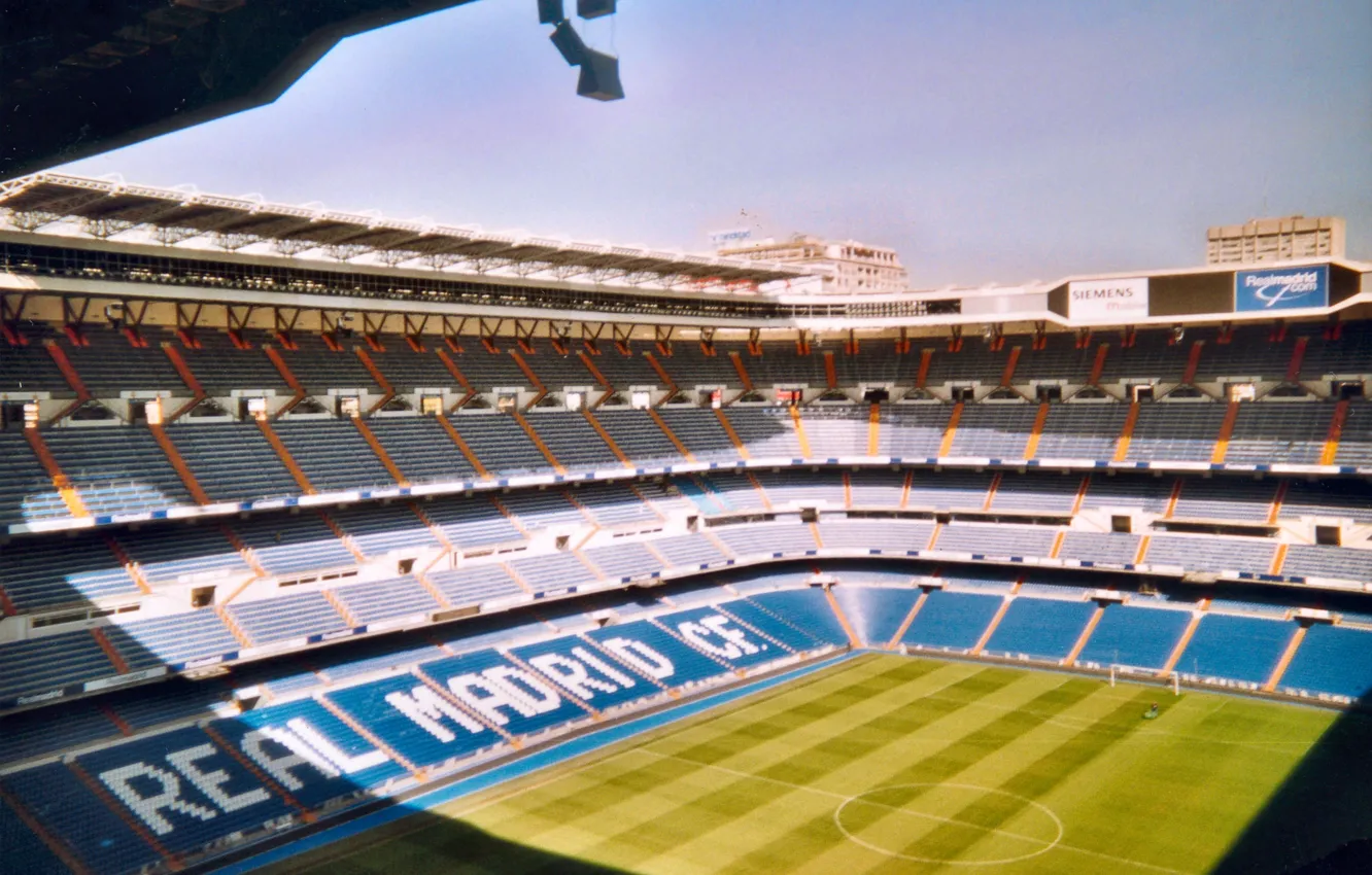 Фото обои Испания, стадион, Сантьяго Бернабеу, Spain, Реал Мадрид, Real Madrid, Santiago Bernabéu