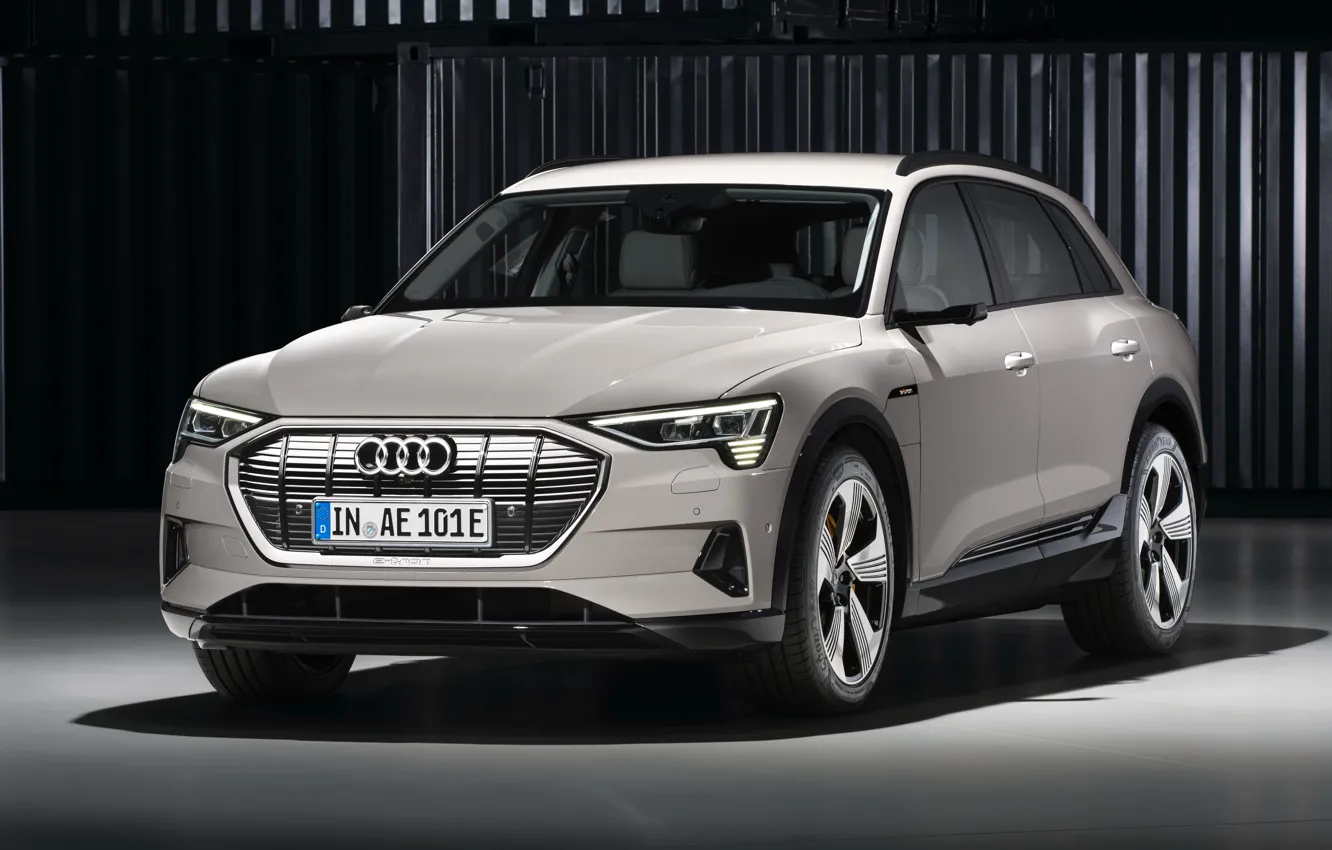 Фото обои Audi, кроссовер, E-Tron, 2019, электрокроссовер