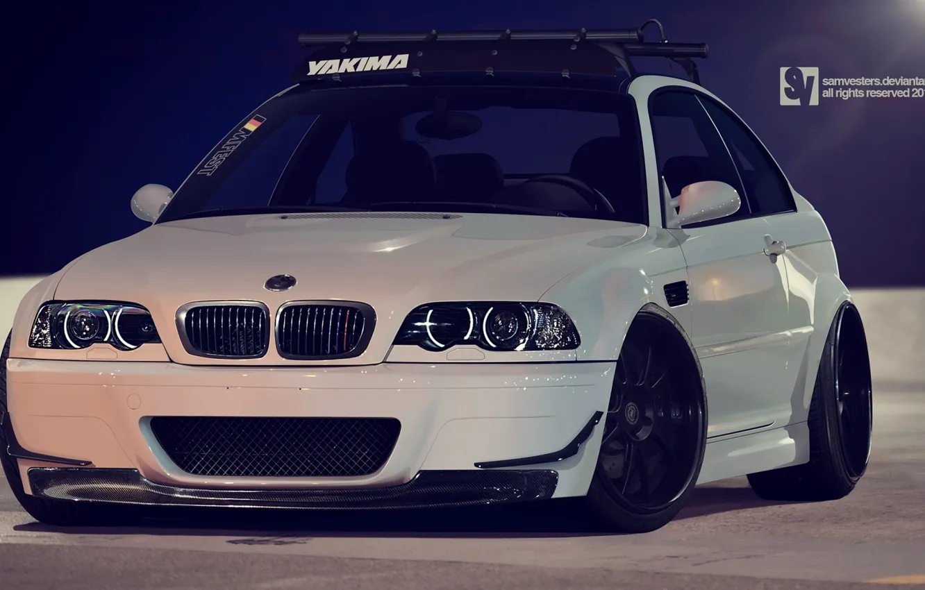 Фото обои BMW, E46, Stance