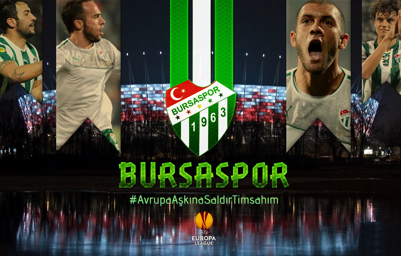 Фото обои wallpaper, sport, logo, football, players, Bursaspor