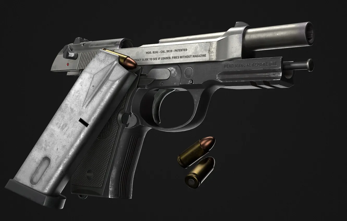 Фото обои Италия, Самозарядный пистолет, Beretta 92A1