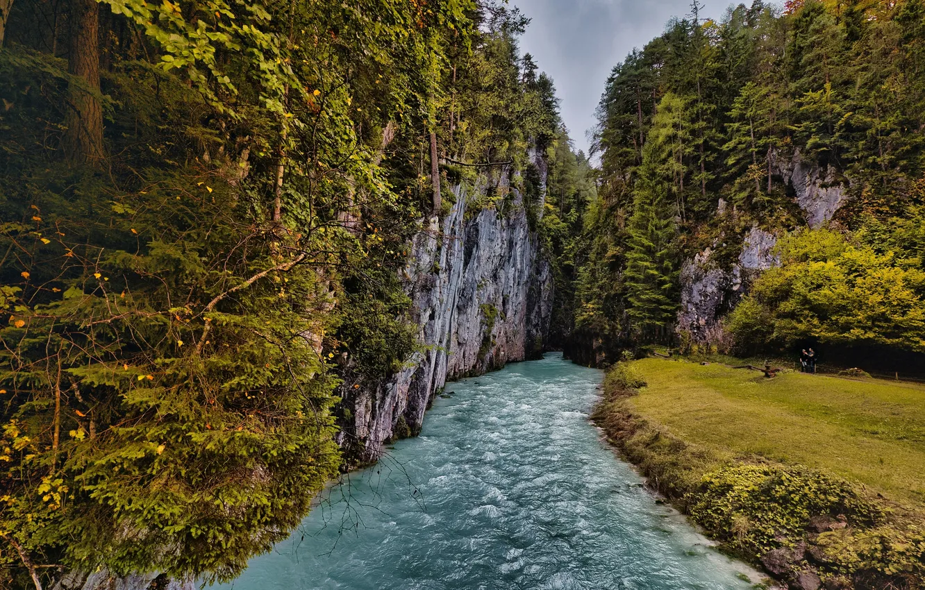 Фото обои water, cliff, thaw