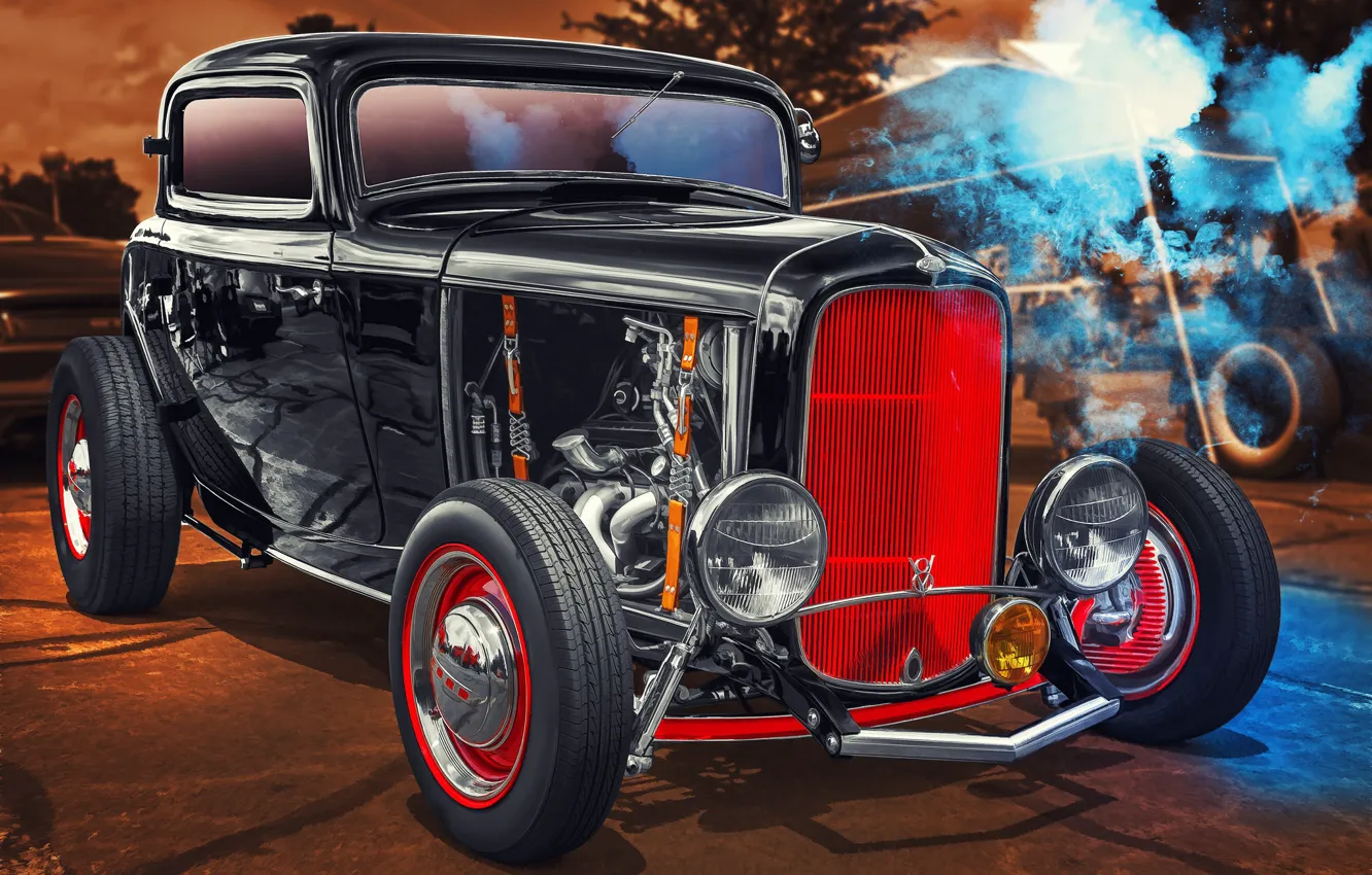 Фото обои Ford, Hot Rod, Coupe