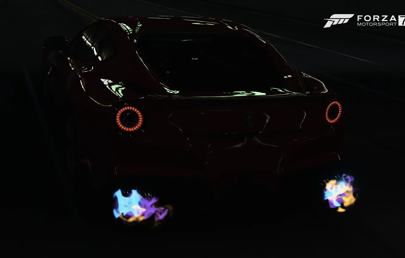 Фото обои HDR, Ferrari, Game, Berlinetta, F12, FM7, UHD, Ferrari Berlinetta