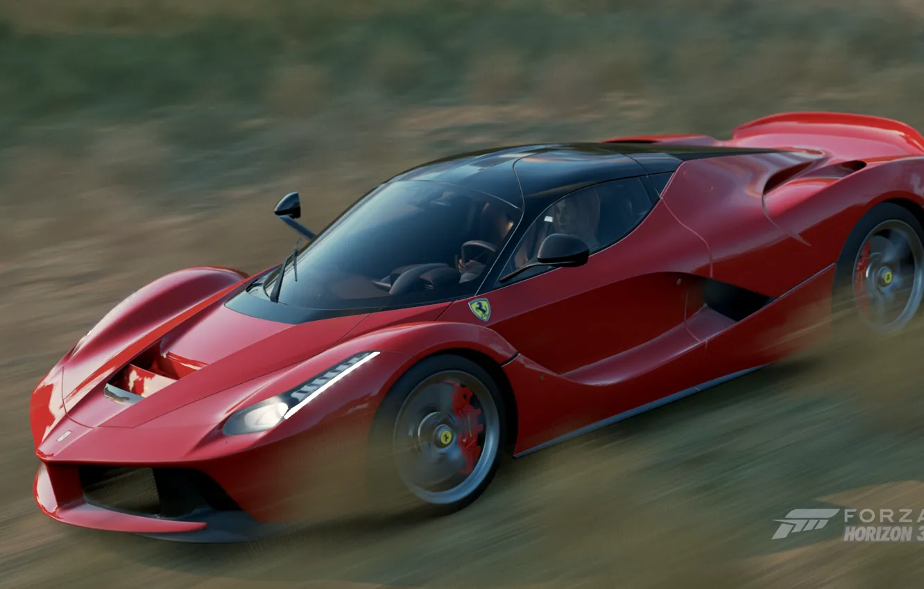 Фото обои Ferrari, Game, LaFerrari, Forza Horizon 3