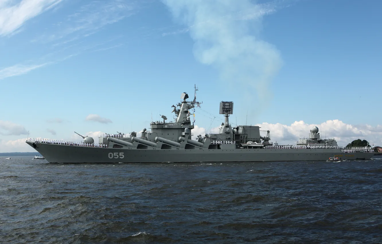 Фото обои балтика, вмф, ракетный крейсер маршал устинов