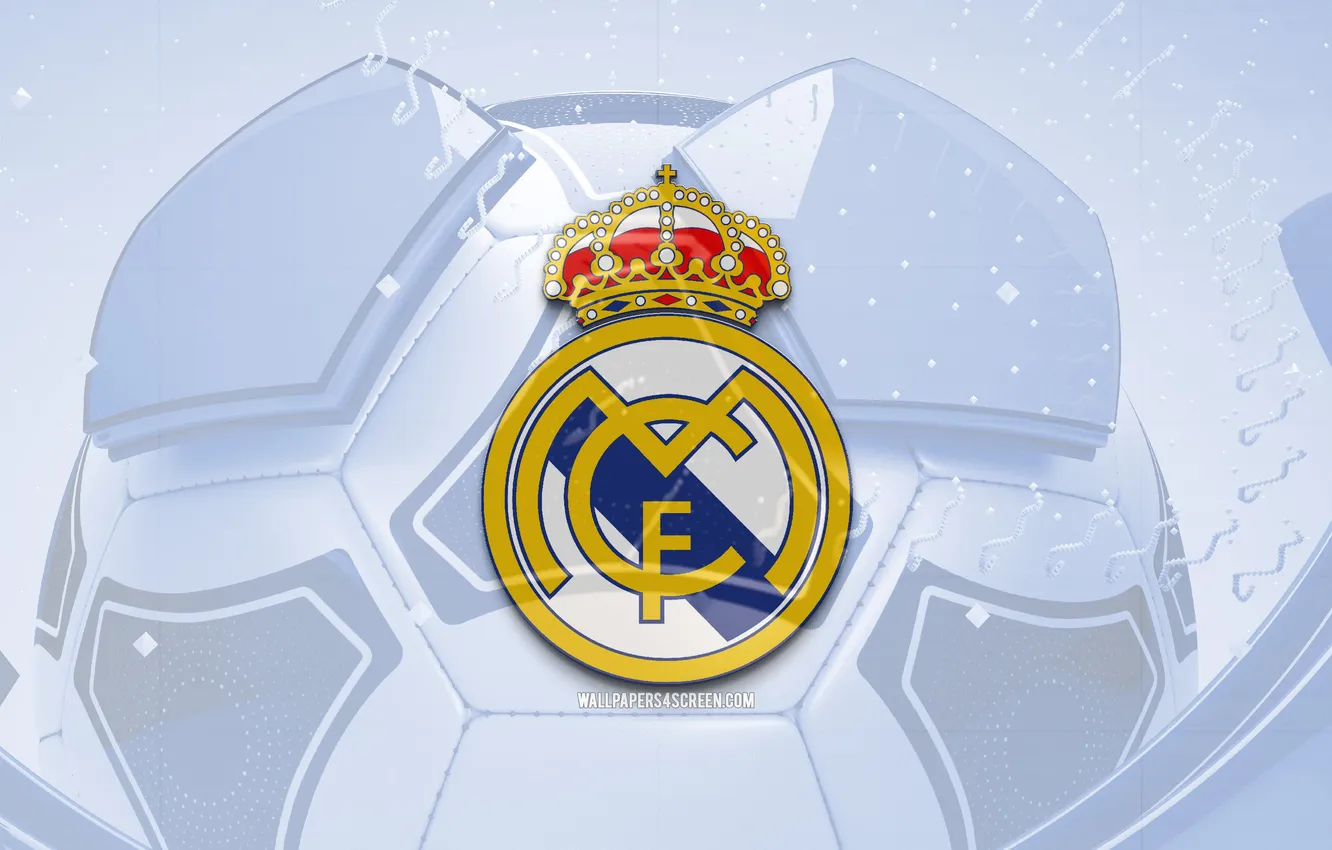 Фото обои Logo, Football, Real Madrid, Team, Sport, Soccer, Hala Madrid, Emblem