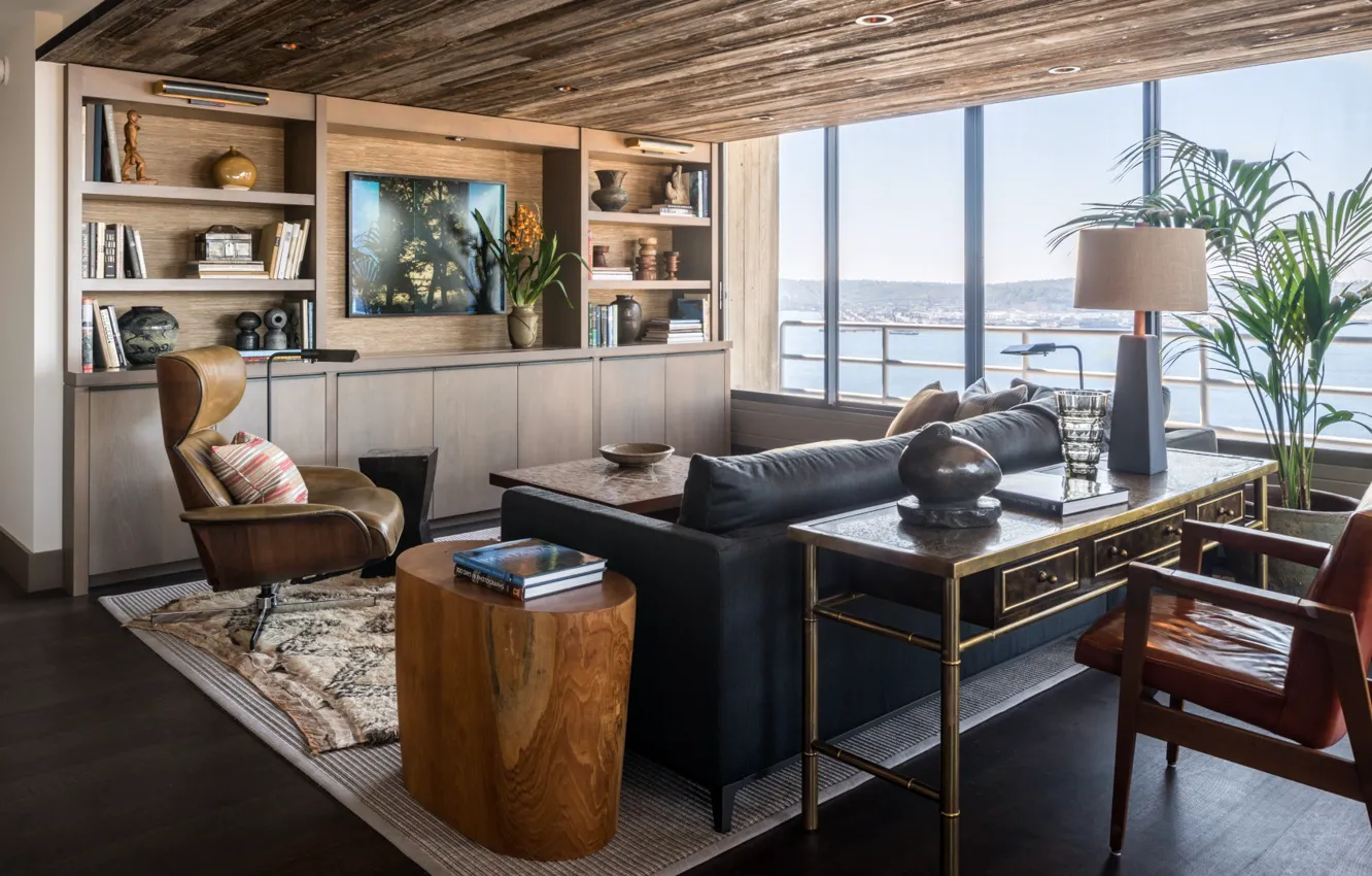 Фото обои дизайн, стиль, интерьер, vintage, гостиная, уютно, NONAGON style, Continental Place Apartment