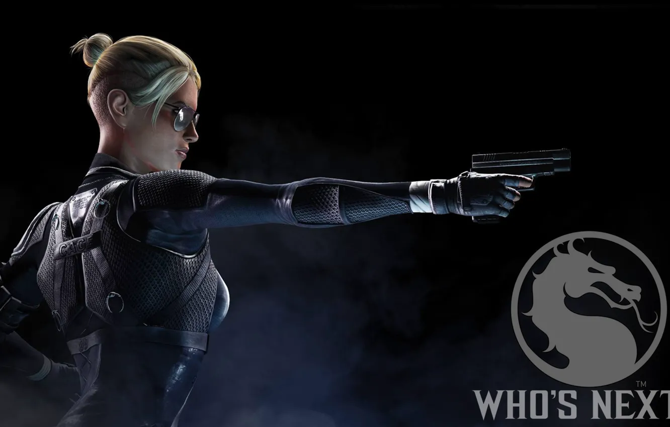 Фото обои оружие, женщина, Mortal Kombat X, Cassie Cage