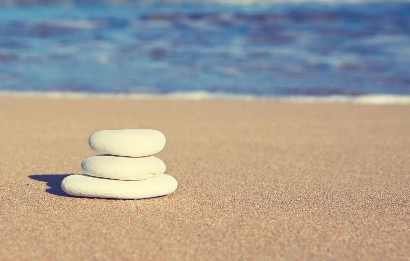 Фото обои песок, море, волны, белый, пляж, вода, природа, камни