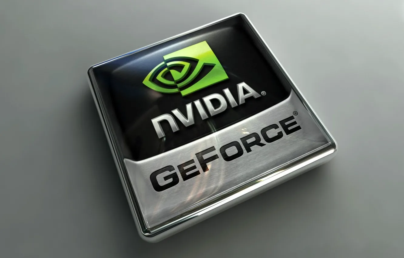 Фото обои Логотип, Nvidia, GeForce