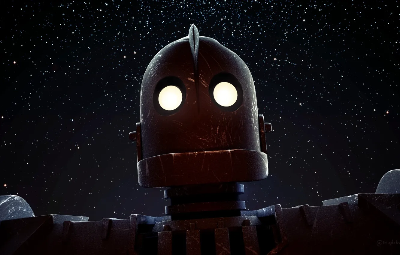 Фото обои мультфильм, робот, The Iron Giant, стальной гигант