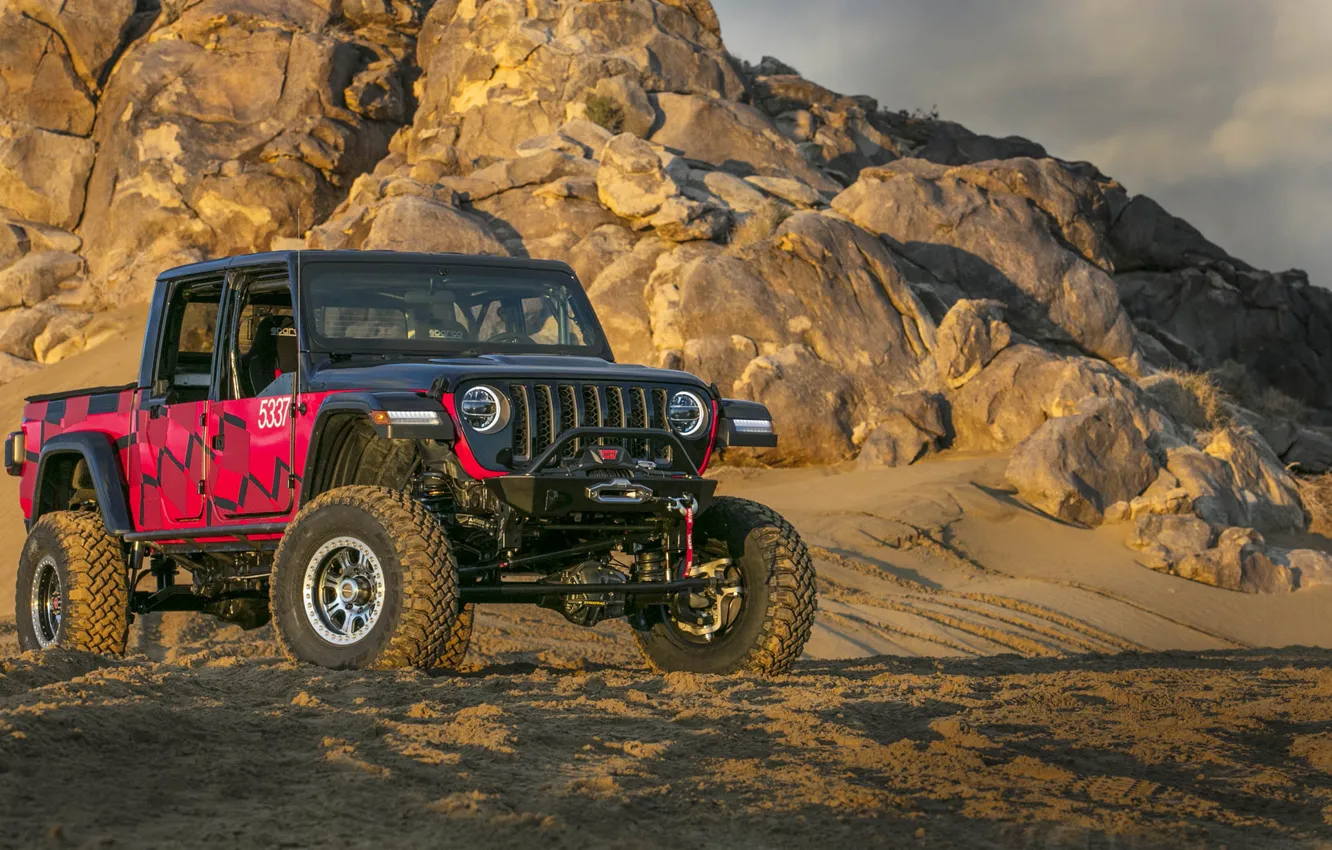 Фото обои Jeep Gladiator, King of the Hammers, Race Car 2019, Jeep Gladiator King of the Hammers …