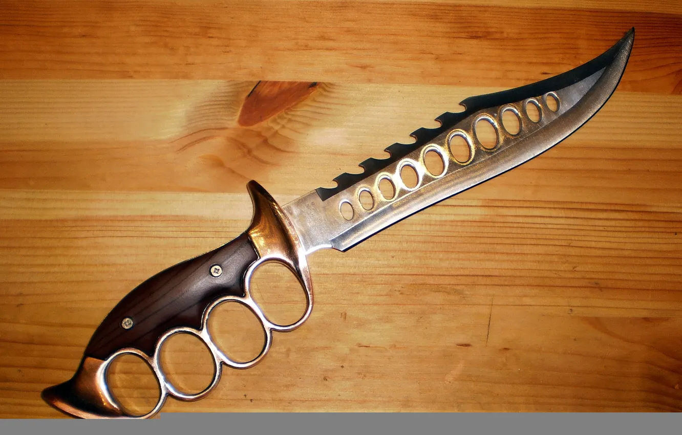 Фото обои weapon, macro, knife, hitech