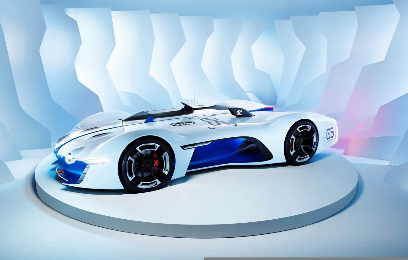 Фото обои Concept, Renault, Vision, Alpine, Gran Turismo, 2015