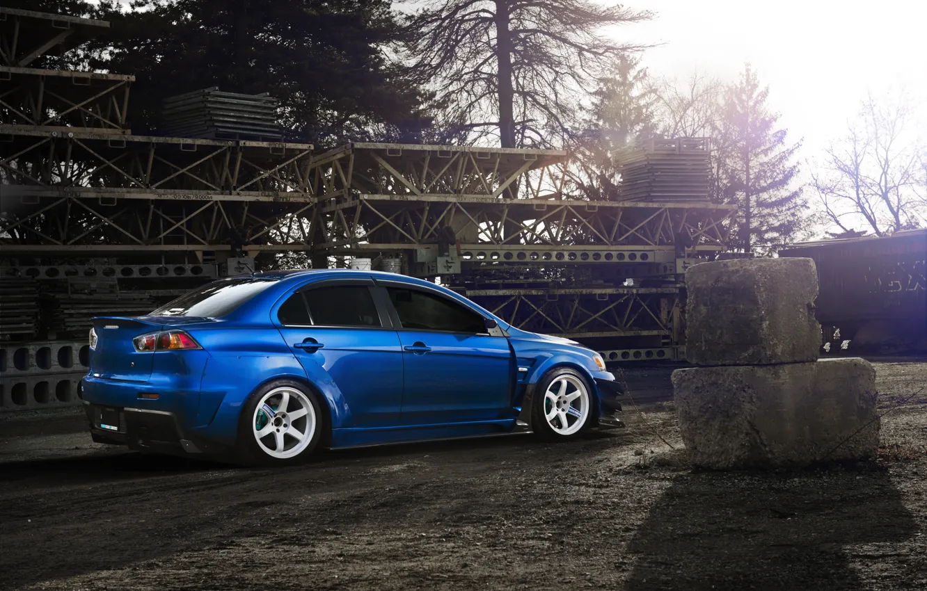 Фото обои Desktop, Mitsubishi, Lancer, Evolution, Автомобиль, Beautiful, Style, Лансер