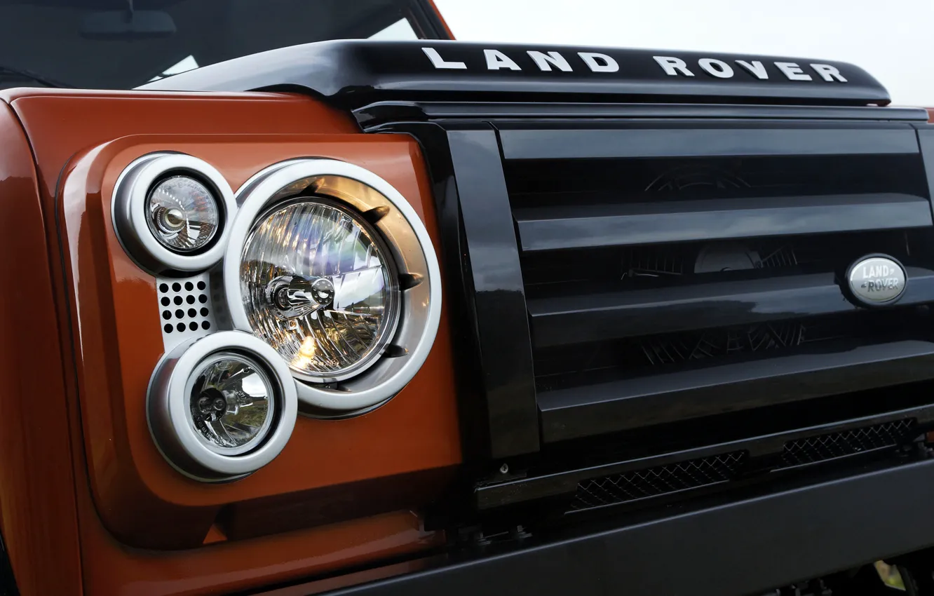 Фото обои Land Rover, решётка, 2009, Defender, Limited Edition