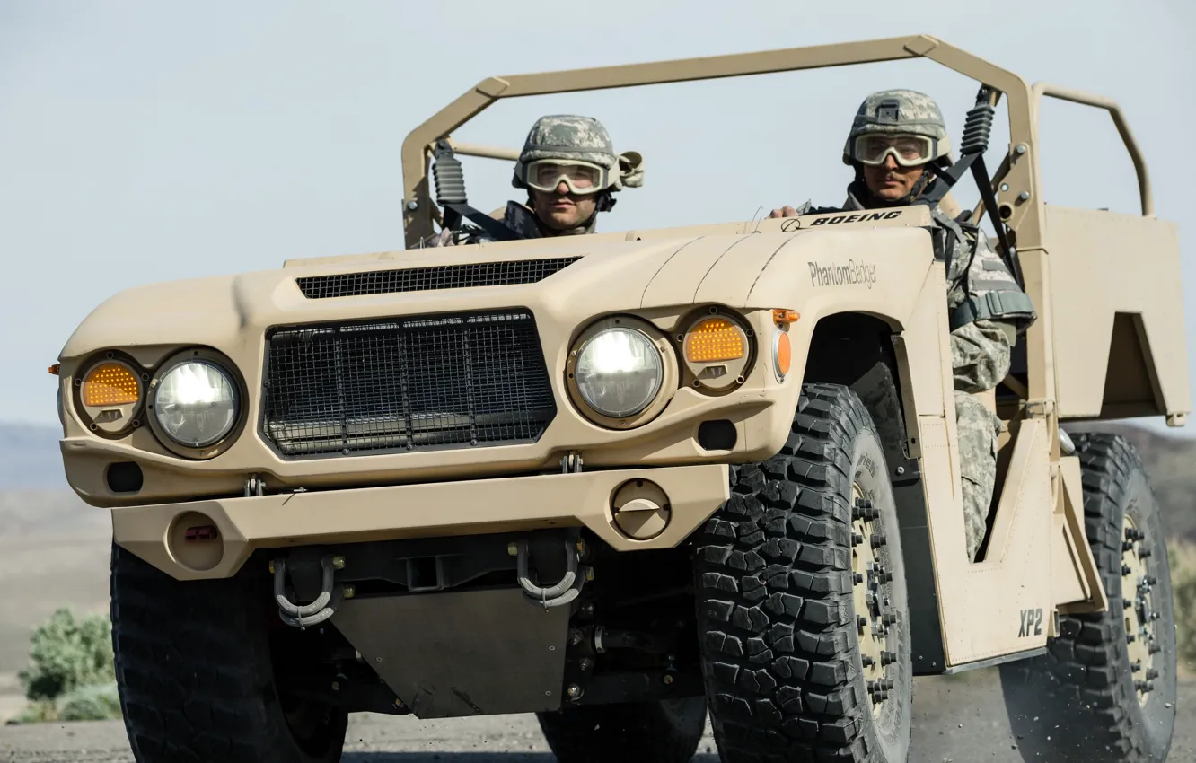 Фото обои Boeing, soldiers, desert, military, sand, United States Air Force, vehicle, helmet