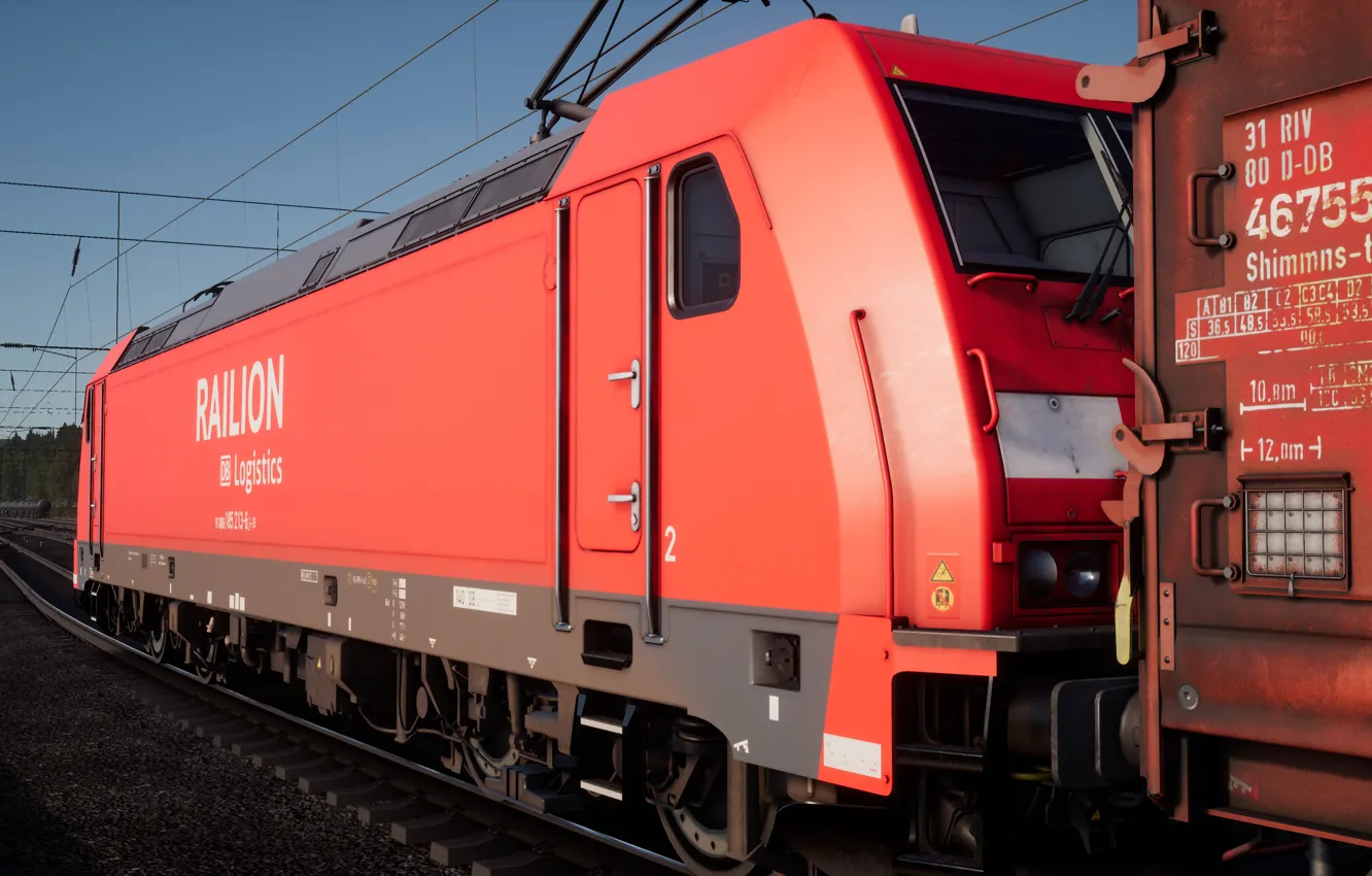 Фото обои Локомотив, Поезд, Электричка, Обои, Germany, train, Deutschland, Locomotive