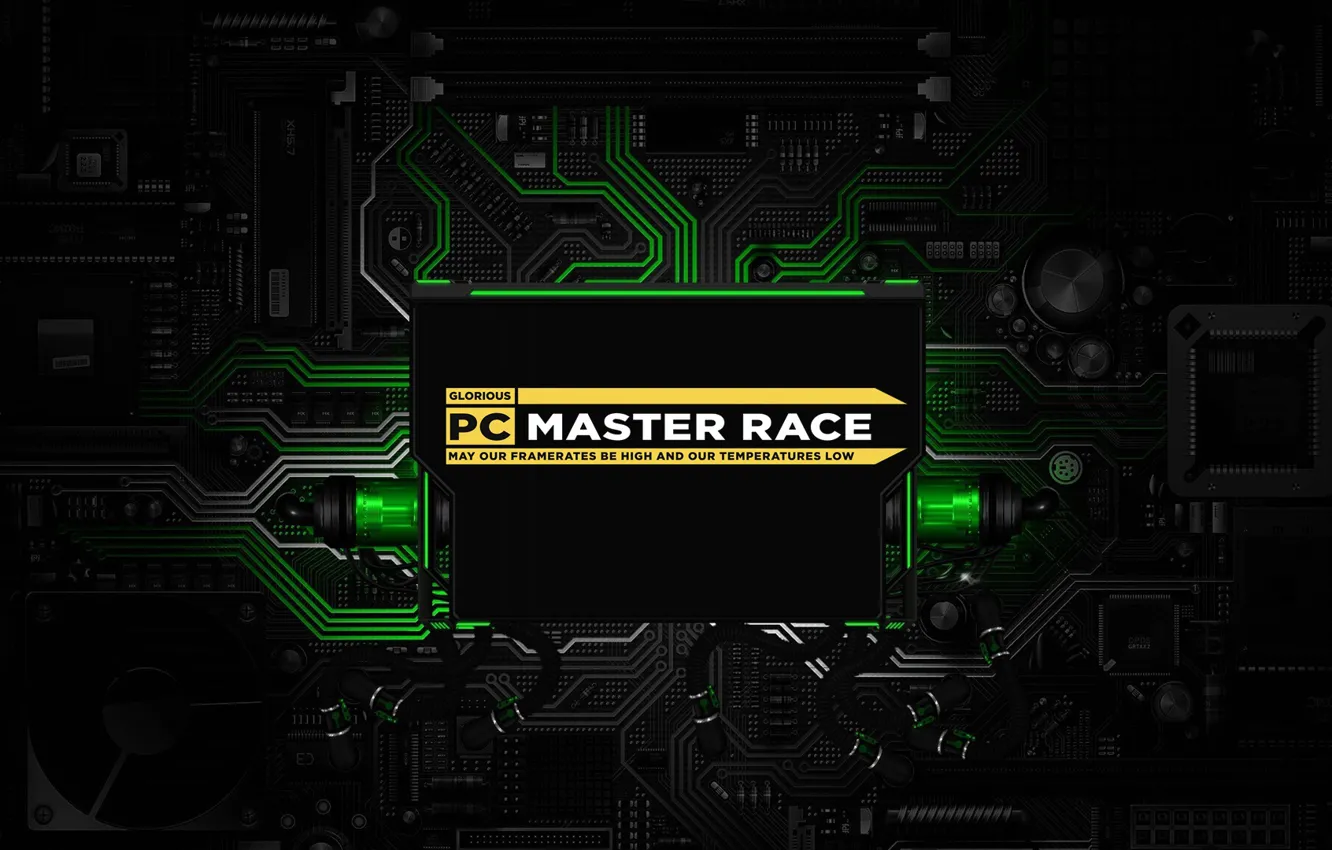 Фото обои плата, микросхемы, PC Gaming