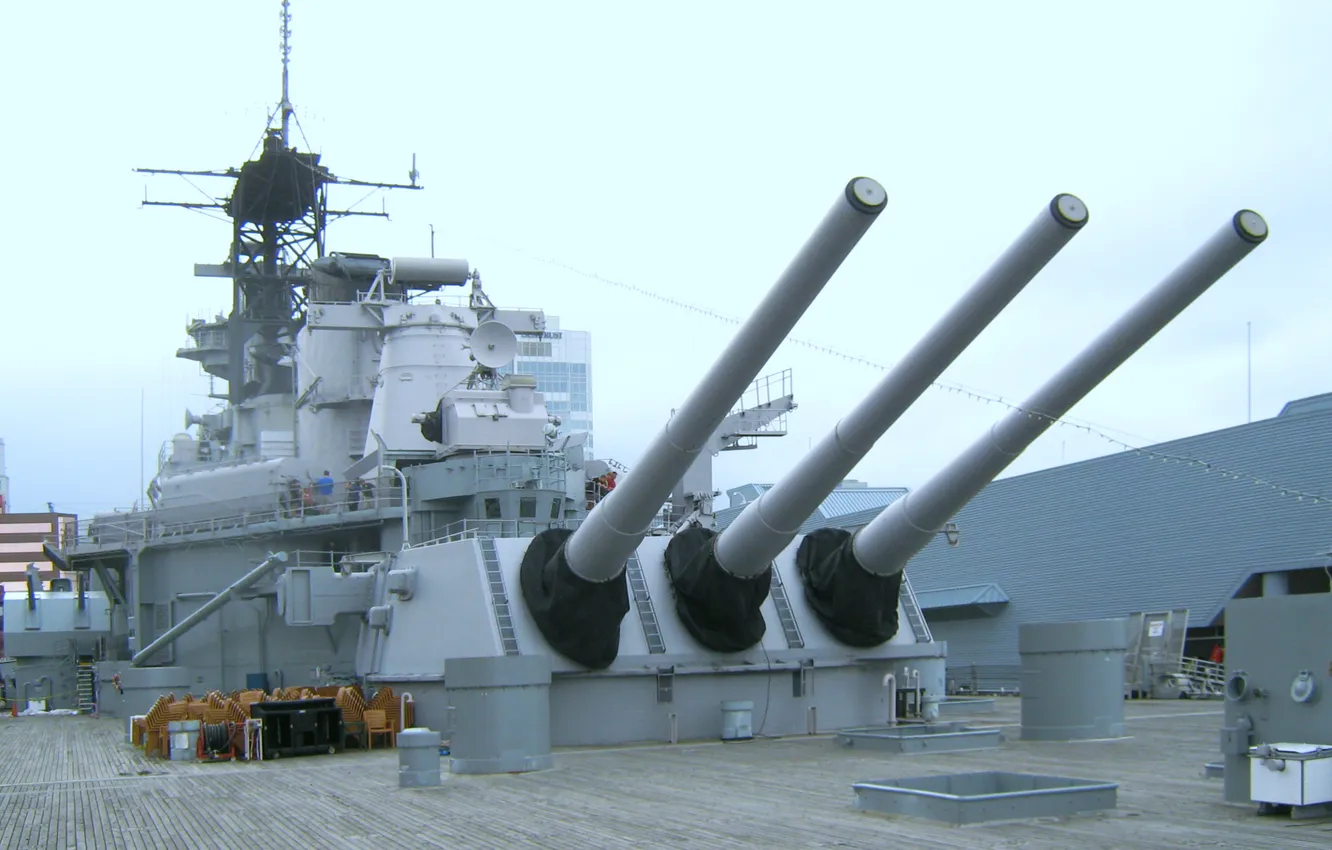 Фото обои линкор, USS Iowa, корабль - музей